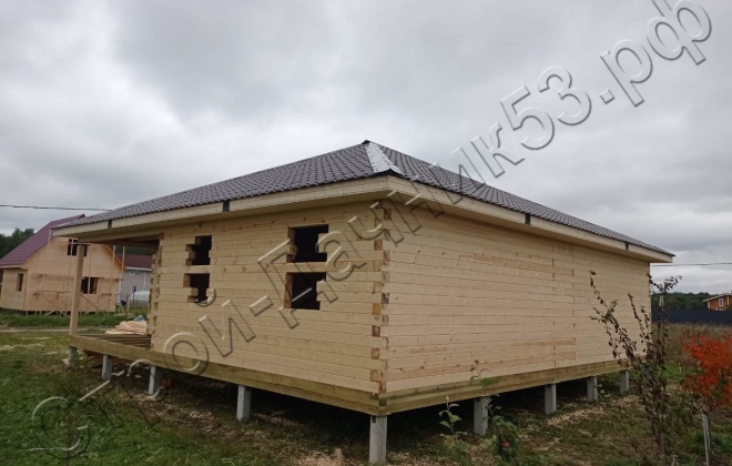 1 Брусовой дом  ОД-50, 11х10,5м, 115,5М², Ленинградская область, Кировский район, деревня Войбокало (4)